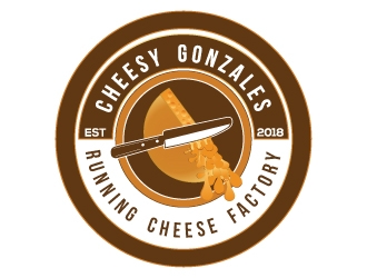 CHEESY GONZALES - running.cheese.factory logo design by AYATA