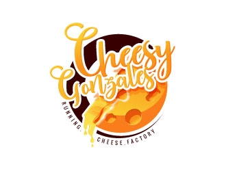 CHEESY GONZALES - running.cheese.factory logo design by sanworks