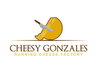 CHEESY GONZALES - running.cheese.factory logo design by JessicaLopes