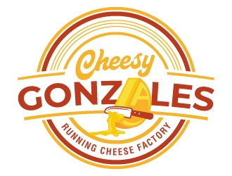 CHEESY GONZALES - running.cheese.factory logo design by jaize
