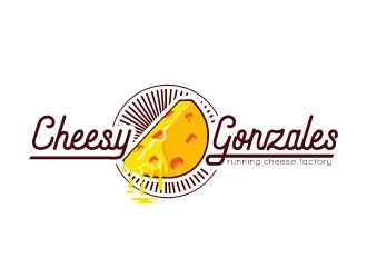 CHEESY GONZALES - running.cheese.factory logo design by sanworks