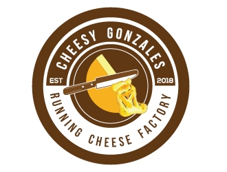 CHEESY GONZALES - running.cheese.factory logo design by AYATA