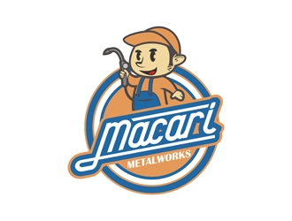 Macari Metalworks logo design by gitzart