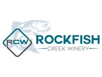 Rockfish Creek Winery logo design by fawadyk