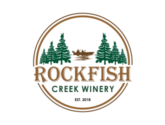 Rockfish Creek Winery logo design by done