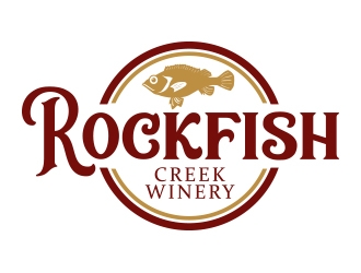 Rockfish Creek Winery logo design by fawadyk