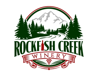 Rockfish Creek Winery logo design by jaize