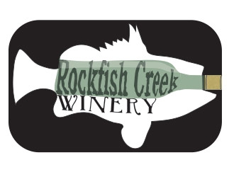 Rockfish Creek Winery logo design by not2shabby