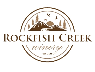 Rockfish Creek Winery logo design by litera