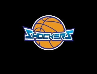 Shockers Basketball logo design by Erasedink