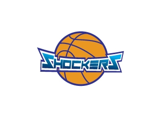 Shockers Basketball logo design by Erasedink