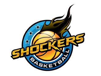 Shockers Basketball logo design by DreamLogoDesign