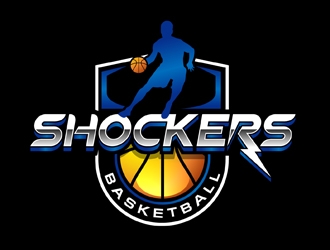 Shockers Basketball logo design by DreamLogoDesign