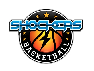 Shockers Basketball logo design by DreamLogoDesign