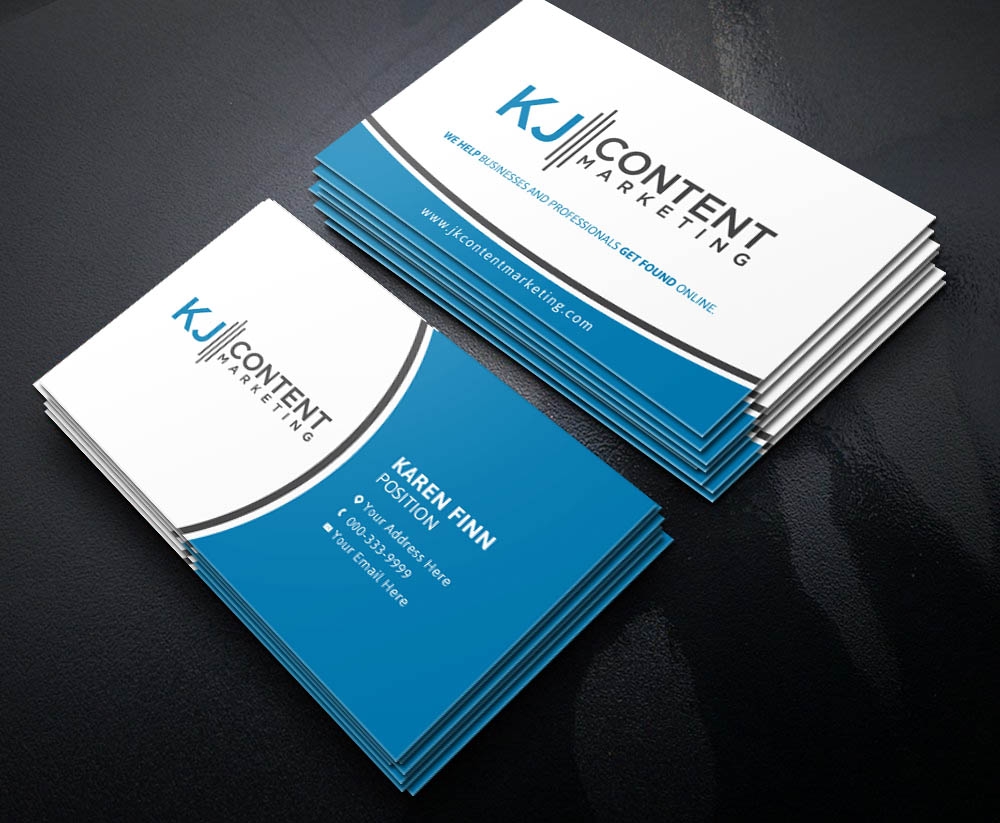 KJ Content Marketing logo design by scriotx