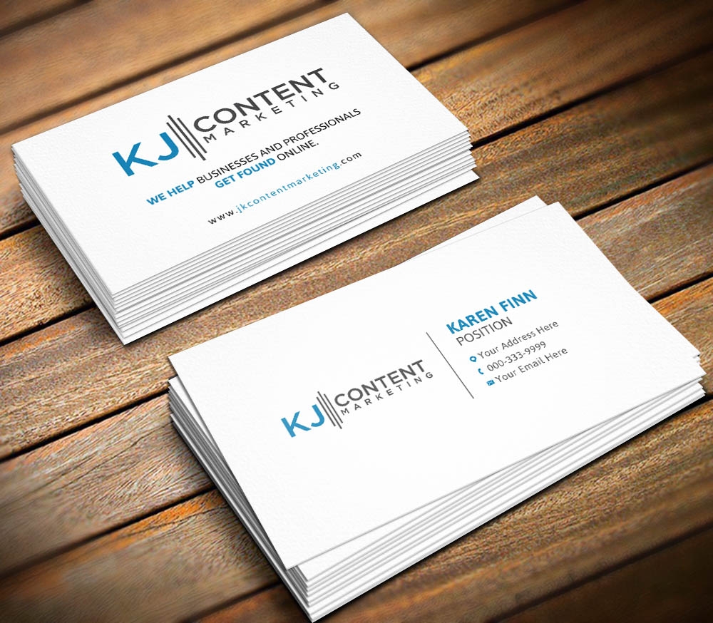 KJ Content Marketing logo design by scriotx