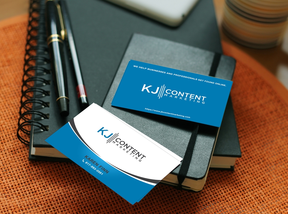 KJ Content Marketing logo design by XyloParadise