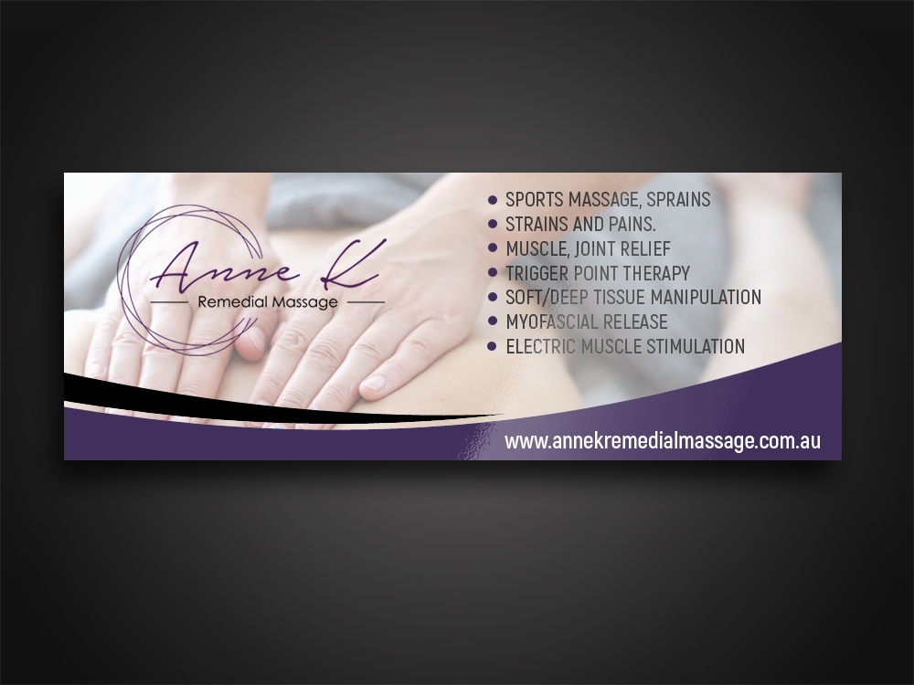 Anne K Remedial Massage logo design by aamir
