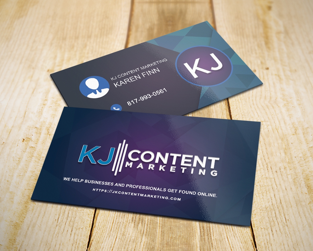KJ Content Marketing logo design by MastersDesigns