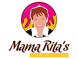 Mama Rita’s Gourmet Mini Doughnuts logo design by JessicaLopes