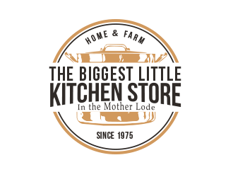 The Biggest Little Kitchen Store logo design by BeDesign