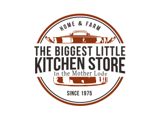 The Biggest Little Kitchen Store logo design by BeDesign