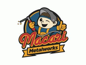 Macari Metalworks logo design by lestatic22