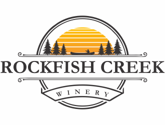 Rockfish Creek Winery logo design by jm77788