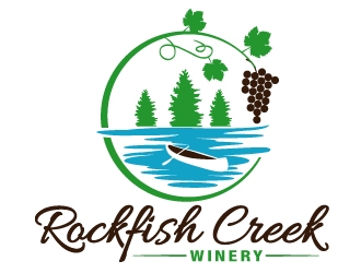 Rockfish Creek Winery logo design by PMG