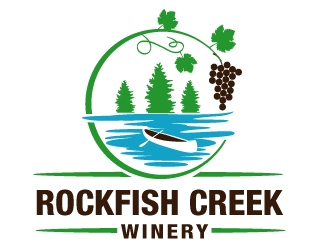 Rockfish Creek Winery logo design by PMG