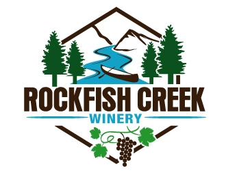 Rockfish Creek Winery logo design by PMG