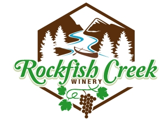 Rockfish Creek Winery logo design by PMG
