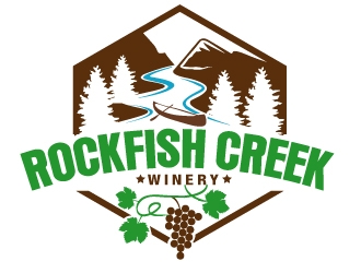 Rockfish Creek Winery logo design by PMG