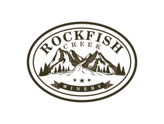 Rockfish Creek Winery logo design by Panara