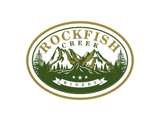 Rockfish Creek Winery logo design by Panara