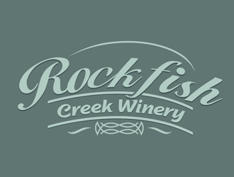 Rockfish Creek Winery logo design by DreamLogoDesign