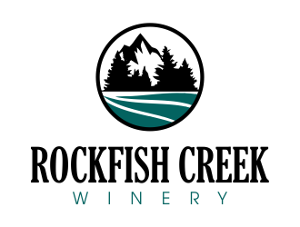 Rockfish Creek Winery logo design by JessicaLopes