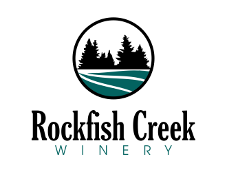 Rockfish Creek Winery logo design by JessicaLopes