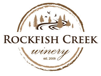 Rockfish Creek Winery logo design by litera