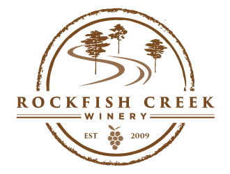 Rockfish Creek Winery logo design by corneldesign77
