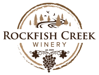 Rockfish Creek Winery logo design by litera