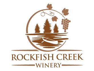 Rockfish Creek Winery logo design by PMG