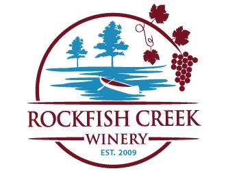 Rockfish Creek Winery logo design by PMG