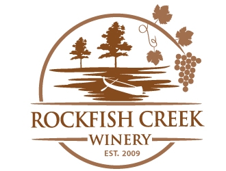 Rockfish Creek Winery logo design by PMG
