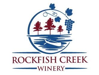Rockfish Creek Winery logo design by PMG