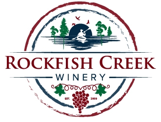 Rockfish Creek Winery logo design by litera