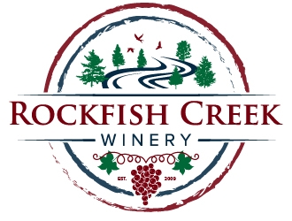 Rockfish Creek Winery logo design by litera