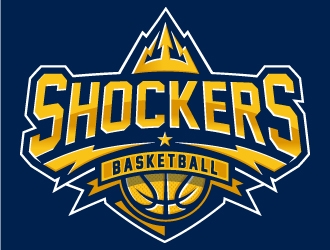Shockers Basketball logo design by ORPiXELSTUDIOS