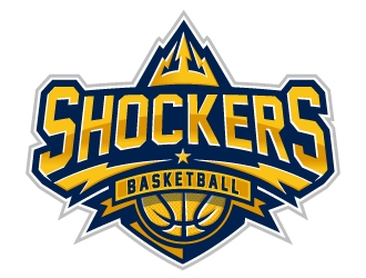 Shockers Basketball logo design by ORPiXELSTUDIOS