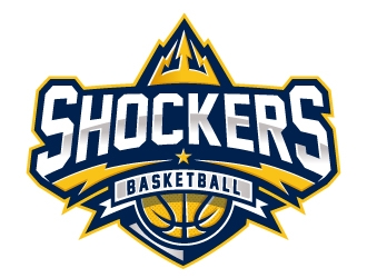 Shockers Basketball logo design by ORPiXELSTUDIOS